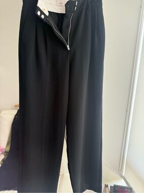 Wilfred Black Wide Leg Dress Pants